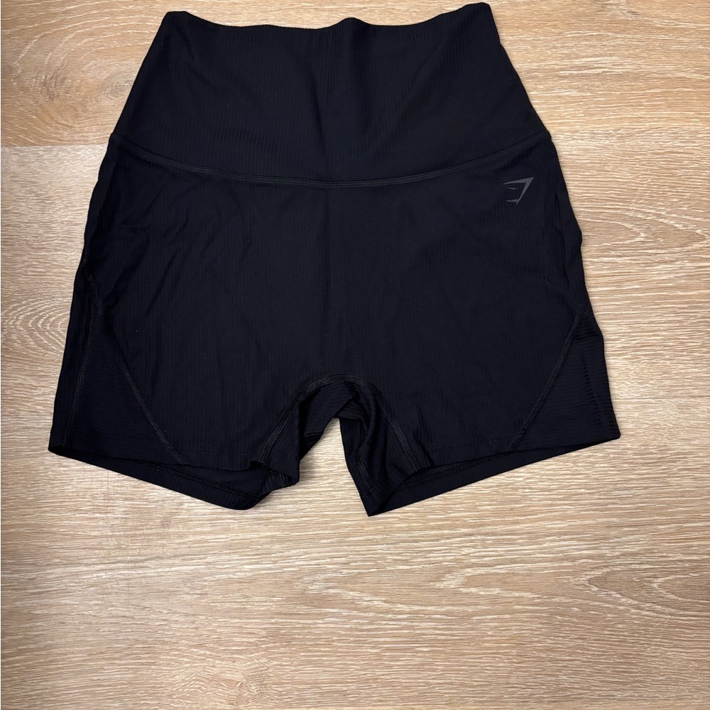Gymshark Black High-Rise Bike Shorts